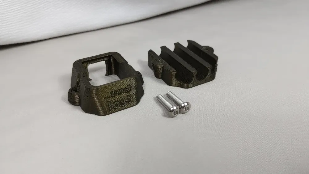 Zweiteiliger olivfarbener Universal-Schalterhalter für Hobbywing EZRUN mit zwei Schrauben