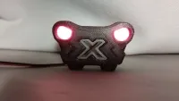 Position-Light-5000-Rückleuchte für Traxxas X-Maxx mit zwei rot leuchtenden LEDs, frontal