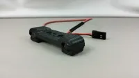 Schwarzes Jato-Light-Frontlicht für Traxxas Jato 4x4 mit zwei seitlichen Leuchten und Anschlusskabel