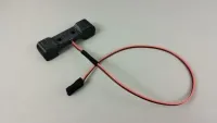 Jato-Light-Frontlicht für Traxxas Jato 4x4 mit bogenförmig ausgelegtem rot-schwarzem Kabel und Stecker