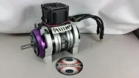 LMT 3030 LK für Traxxas X-Maxx mit hohem schwarzem Lüfteraufsatz und freier Motorwelle
