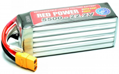 6s LiPo RED POWER SLP 5500 (25C | 50C) - 22,2 V - XT 90